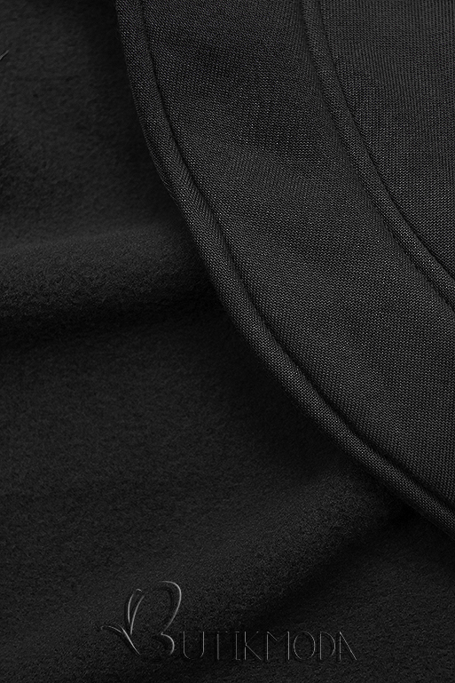 Black asymmetric hoodie