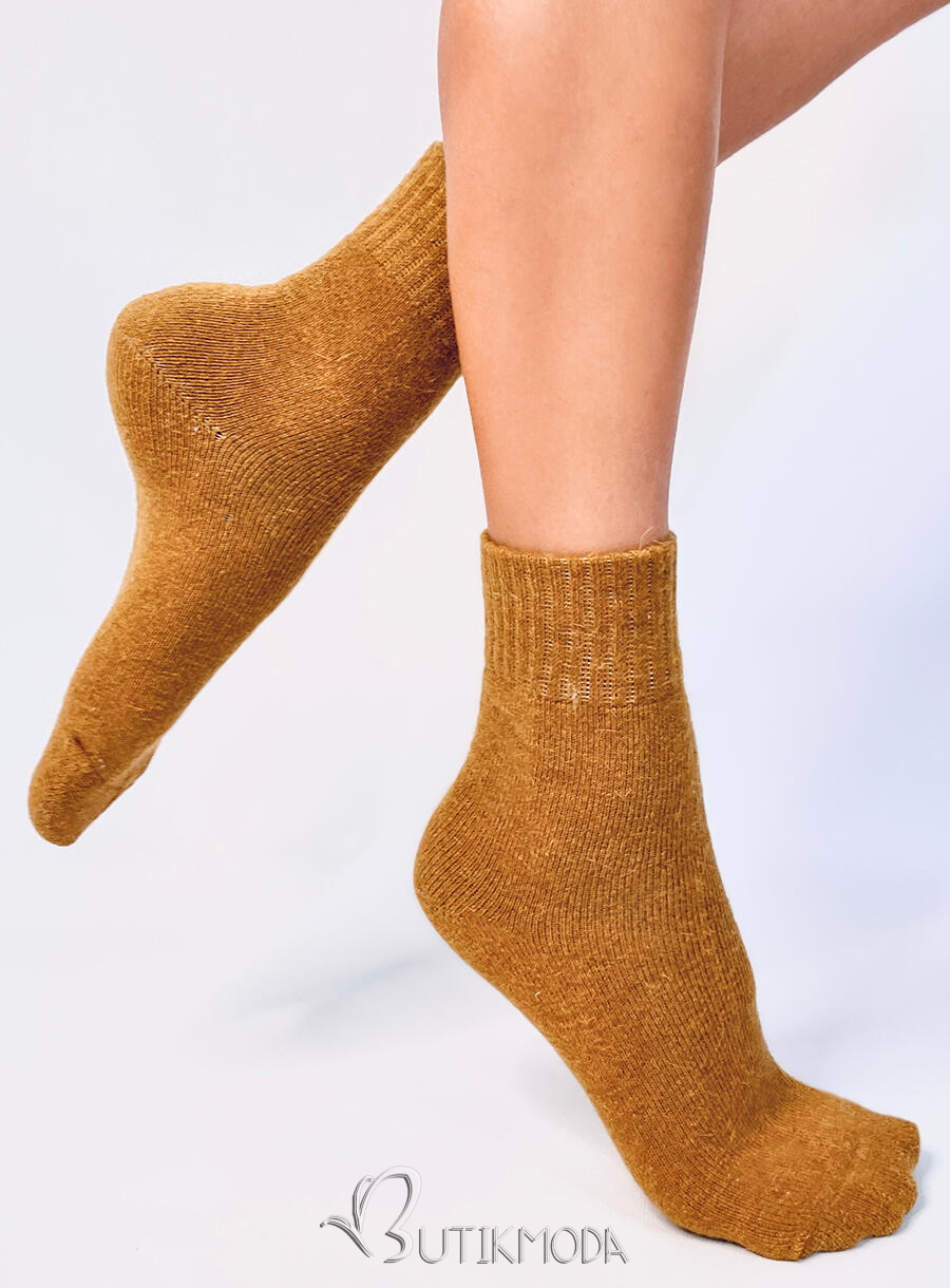 Camel woolen socks