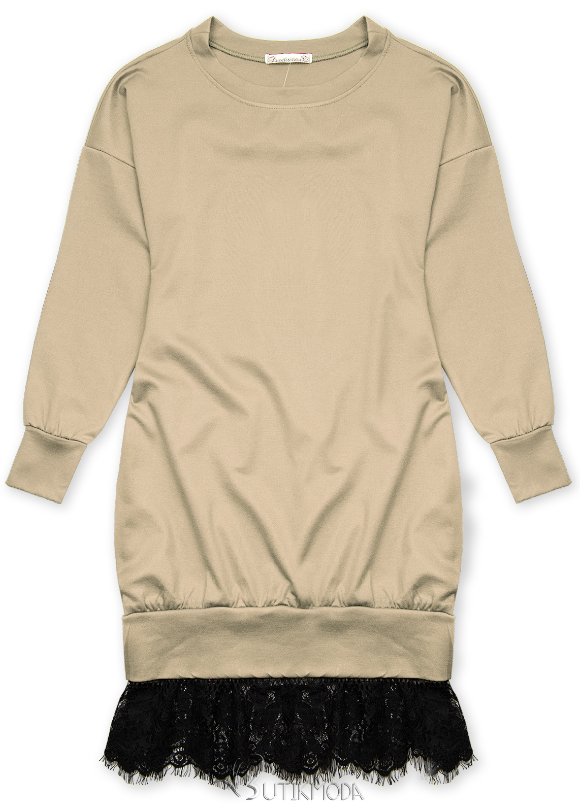 Sweatshirt Dress - Light beige - Ladies