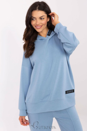 Blue Women's Hoodie with Unique Details