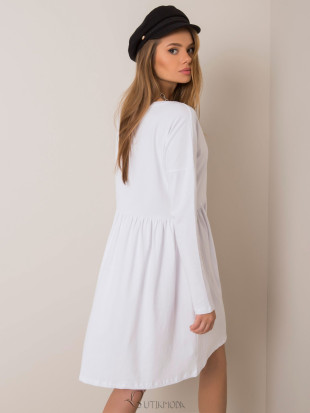 White Melange Dress RUE PARIS