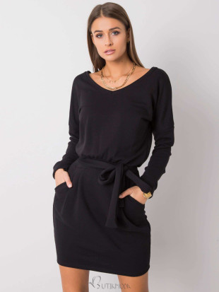 Simple Black Dress with Long Sleeves