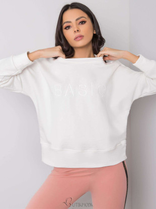 Ecru Women's Cotton Sweatshirt