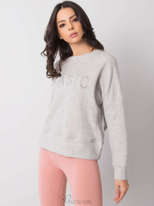 Light Gray Melange Women's Cotton Hoodie