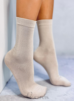 Smooth high nude women's socks
