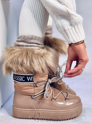 Beige snow boots CLASSIC
