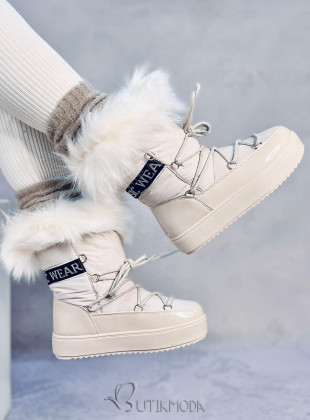 Ecru snow boots CLASSIC