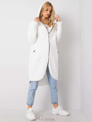 White Long Hoodie from RUE PARIS