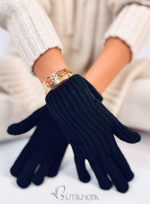 Warm women's gloves black