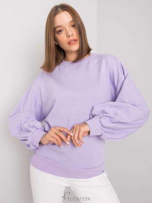 Purple Sweatshirt with Back Cutout