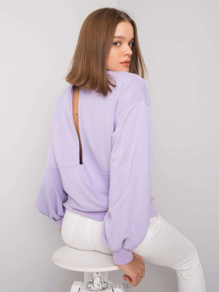 Purple Sweatshirt with Back Cutout