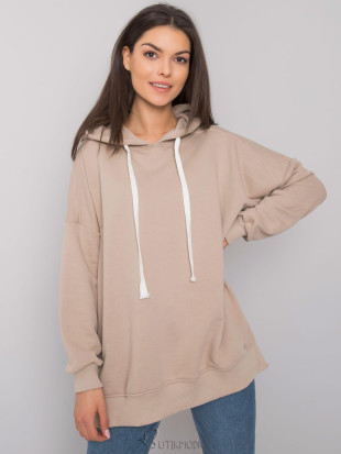 Beige Smooth Hoodie