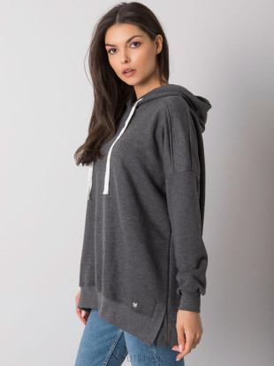 Dark Gray Melange Hoodie