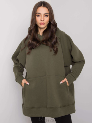 Women's Hooded Sweatshirt in Khaki