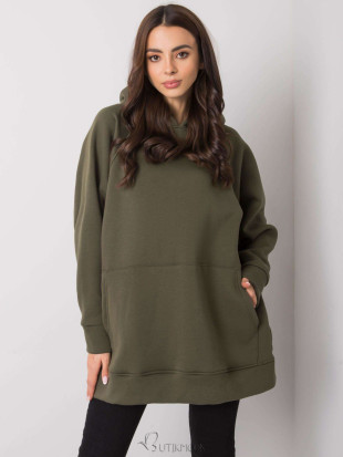 Women's Hooded Sweatshirt in Khaki