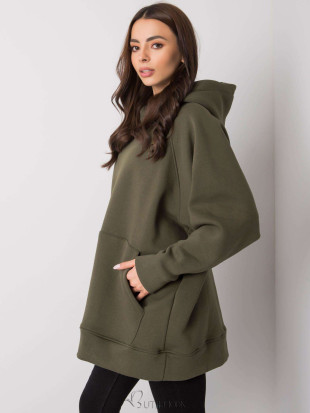 Women's Hooded Sweatshirt in Khaki