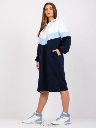 Oversize Midi Dress with Hood