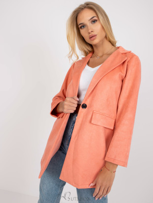 Stylish Women's Blazer in Peach Color