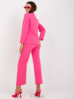 Elegant Women's Blazer in Dark Pink