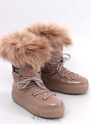 Beige snow boots CLASSIC