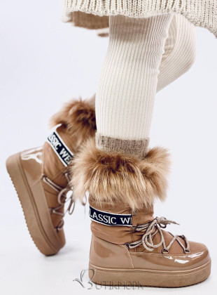 Beige snow boots CLASSIC