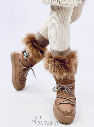 Beige snow boots CLASSIC