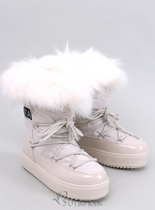 Ecru snow boots CLASSIC