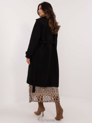 Elegant Black Transitional Coat