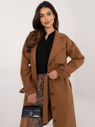 Elegant Transitional Coat in Camel Color