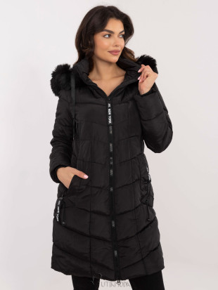 Stylish Black Winter Jacket with Detachable Hood