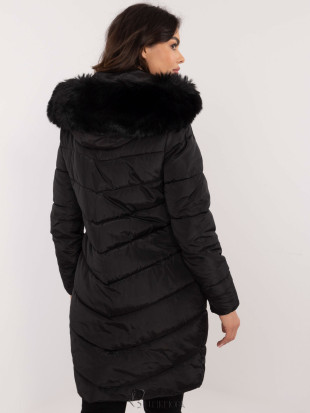 Stylish Black Winter Jacket with Detachable Hood