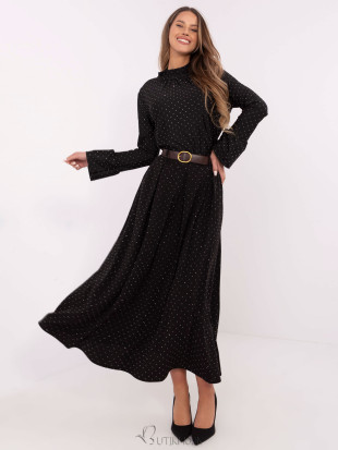 Elegant Maxi Skirt with Application