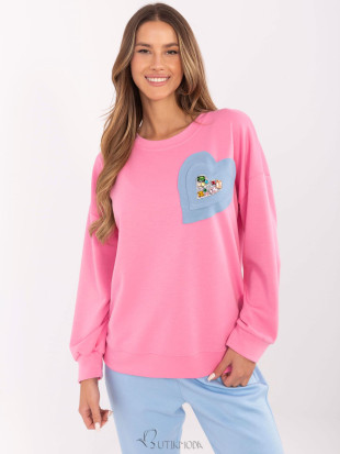 Pink Long Sleeve Sweatshirt