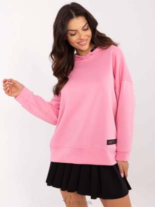 Pink Hooded Sweatshirt