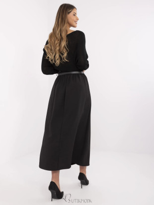 Elegant Black Maxi Skirt