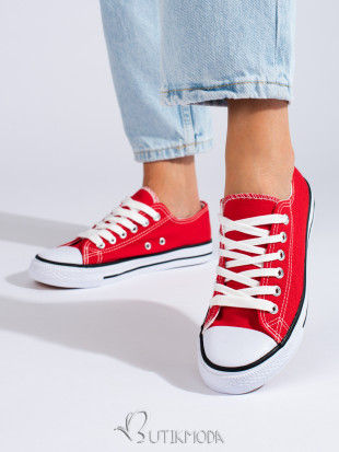 Classic Red Women's Sneakers Shelovet