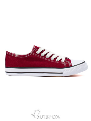 Classic Burgundy Women's Sneakers Shelovet