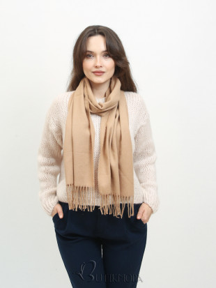 Basic women's scarf beige