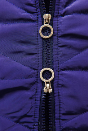 Purple elongated hoodie