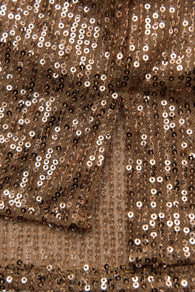 Mocca brown dress with sequins