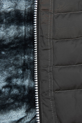 Black/gray winter padded jacket