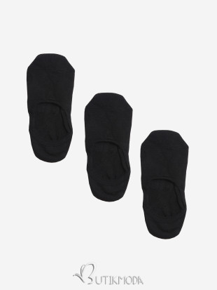 Black ballerina socks - three-pack