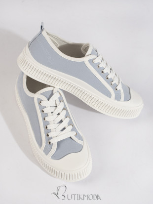 Light Blue Women's Platform Sneakers