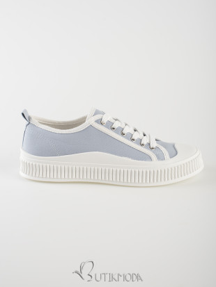 Light Blue Women's Platform Sneakers