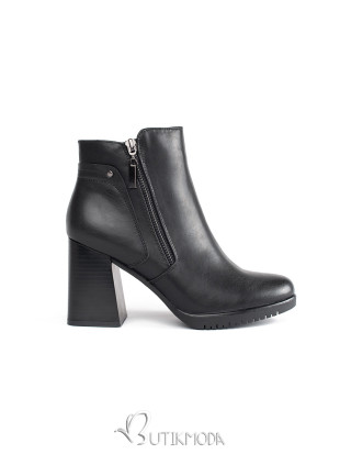 Black Women's Heeled Ankle Boots by Sergio Leone