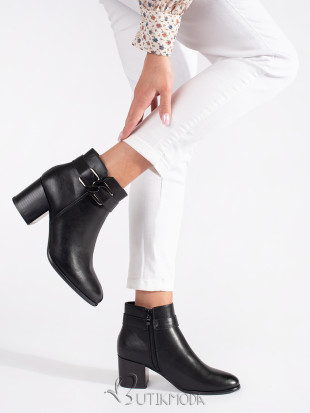 Black Ankle Boots Sergio Leone with Heel