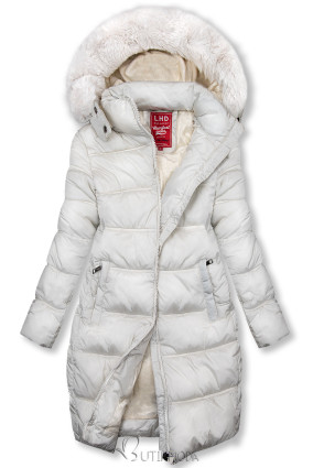 Burgund winter jacket in quilted design