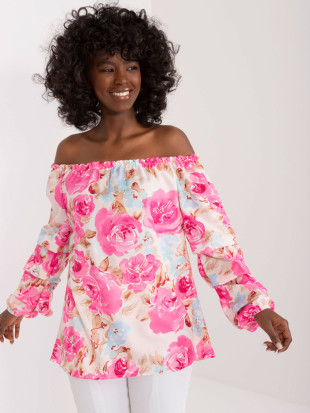 Pink Floral Blouse