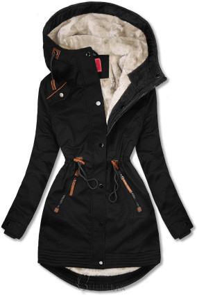 Autumn/Winter parka jacket in black