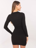 Elegant Black Dress with Long Sleeves